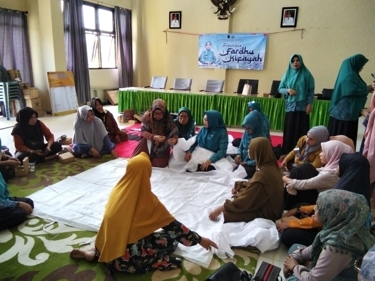 Pelatihan Fardhu Kifayah bersama PKK Kecamatan Nunukan dan PKK Kelurahan Nunukan Timur